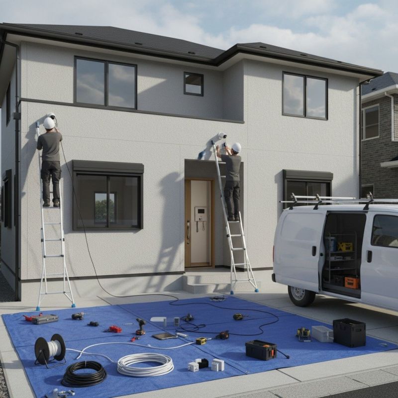 Surveillance Camera Installation detail