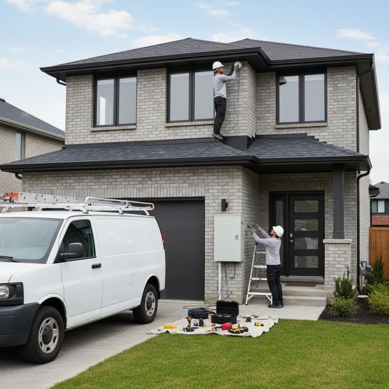 Local Home Security Installation pros at work